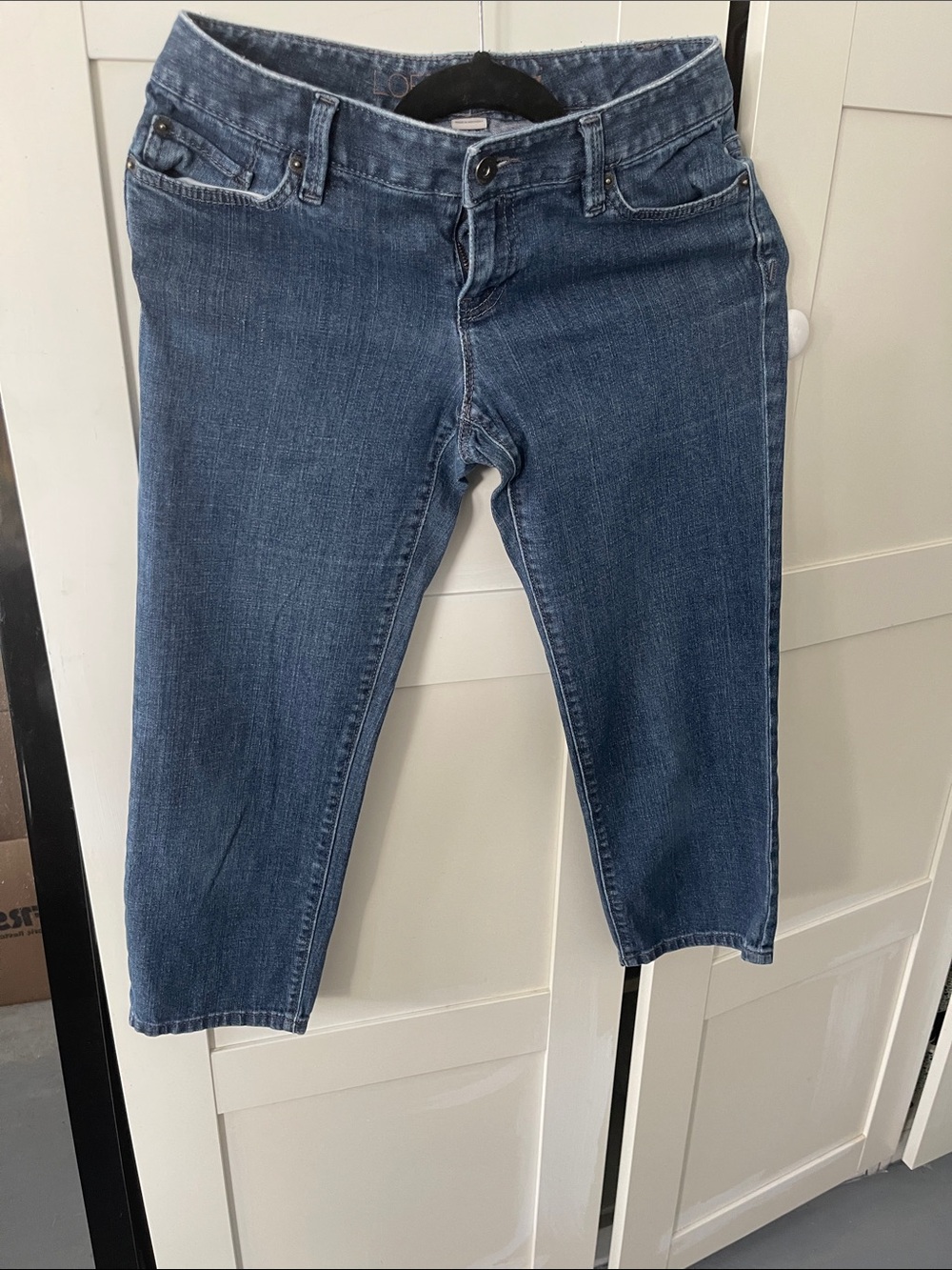 LOFT Dark Blue Cropped Women's Jeans